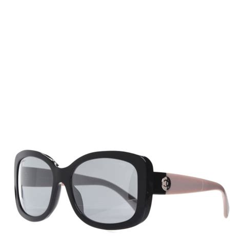 CHANEL Acetate CC Sunglasses 5322 Black Beige.